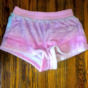 Fuzzy colorful shorts